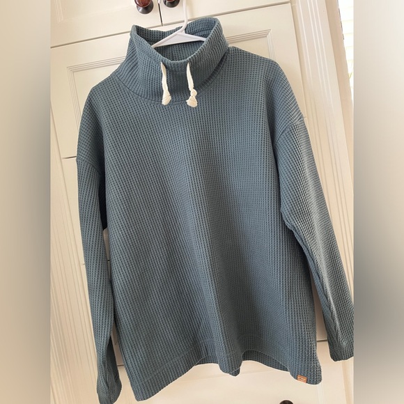 L.L. Bean Waffle Knit Cowl Neck - Picture 7 of 10